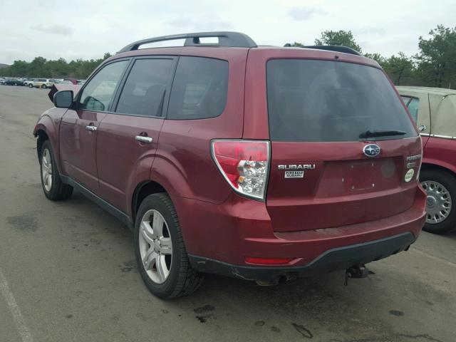 JF2SH63619H709878 - 2009 SUBARU FORESTER 2 MAROON photo 3