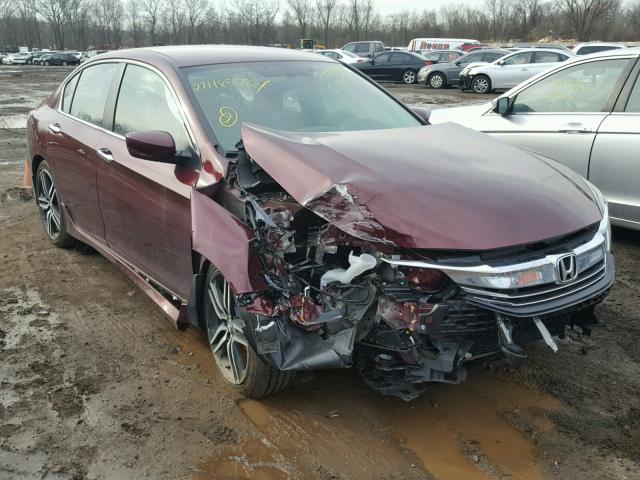 1HGCR2F58HA124591 - 2017 HONDA ACCORD SPO BURGUNDY photo 1