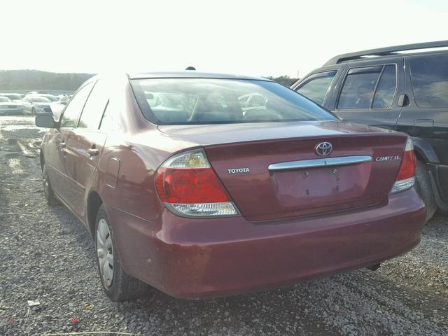 4T1BE32K35U077791 - 2005 TOYOTA CAMRY LE MAROON photo 3