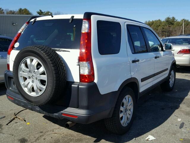 SHSRD788X6U410838 - 2006 HONDA CR-V EX WHITE photo 4