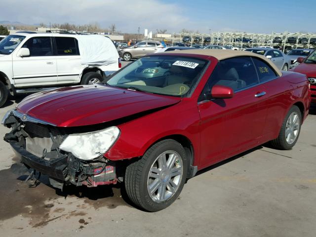 1C3LC65M18N614934 - 2008 CHRYSLER SEBRING LI RED photo 2