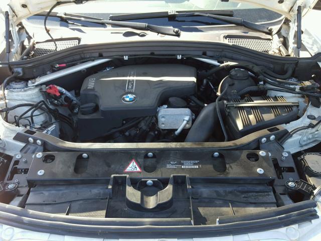 5UXWX9C51D0A28432 - 2013 BMW X3 XDRIVE2 WHITE photo 7