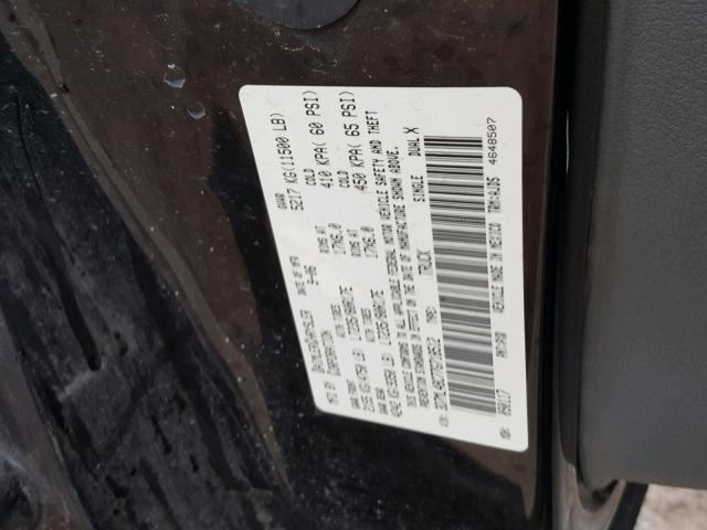 3D7ML48C77G718512 - 2007 DODGE RAM 3500 S BLACK photo 10