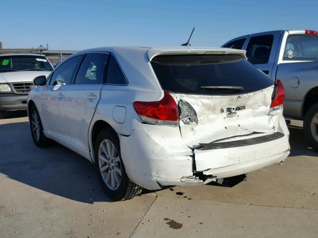 4T3ZA3BB1BU043331 - 2011 TOYOTA VENZA BASE WHITE photo 3