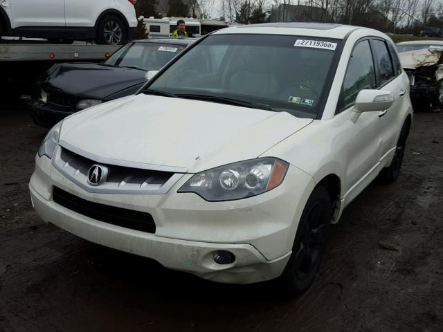 5J8TB18577A024508 - 2007 ACURA RDX TECHNO WHITE photo 2