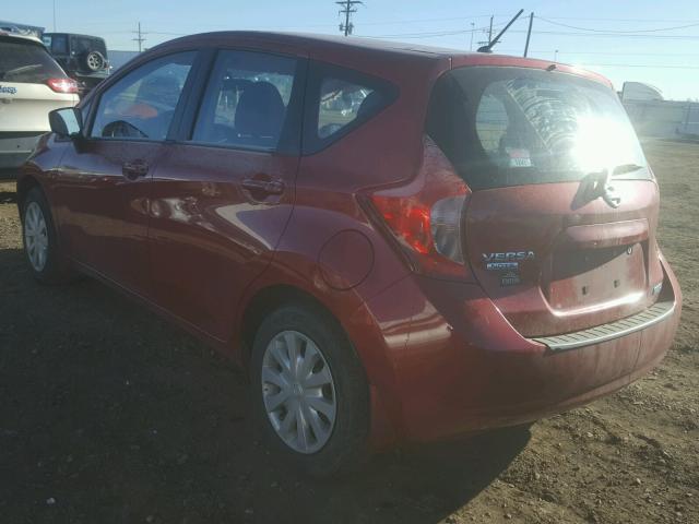 3N1CE2CPXFL447792 - 2015 NISSAN VERSA NOTE MAROON photo 3