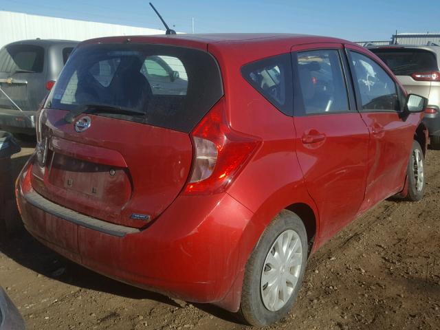 3N1CE2CPXFL447792 - 2015 NISSAN VERSA NOTE MAROON photo 4