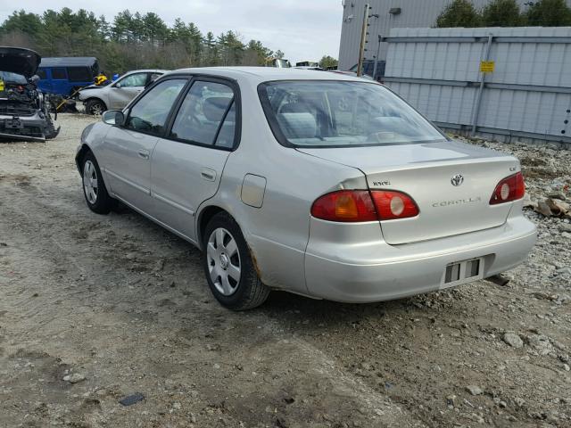 2T1BR12E51C473316 - 2001 TOYOTA COROLLA CE SILVER photo 3