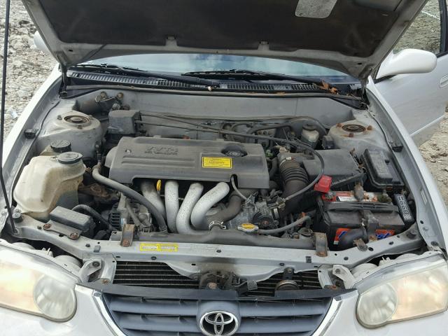 2T1BR12E51C473316 - 2001 TOYOTA COROLLA CE SILVER photo 7