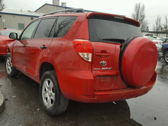 JTMZD33V185114074 - 2008 TOYOTA RAV4 RED photo 3