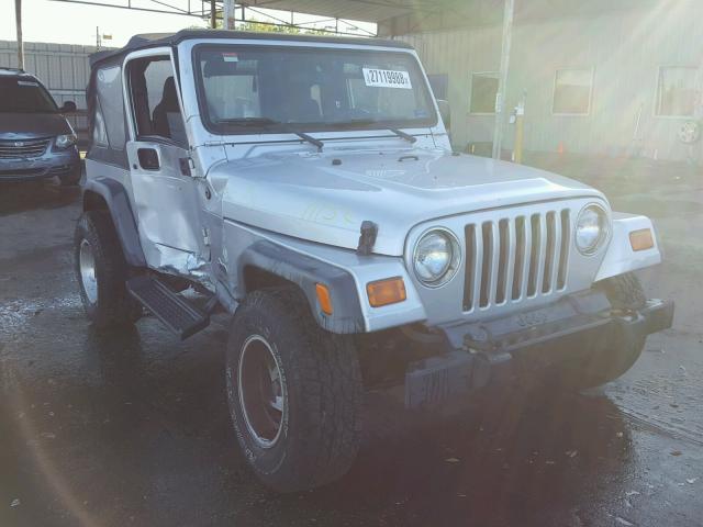 1J4FA29S76P786610 - 2006 JEEP WRANGLER / SILVER photo 1