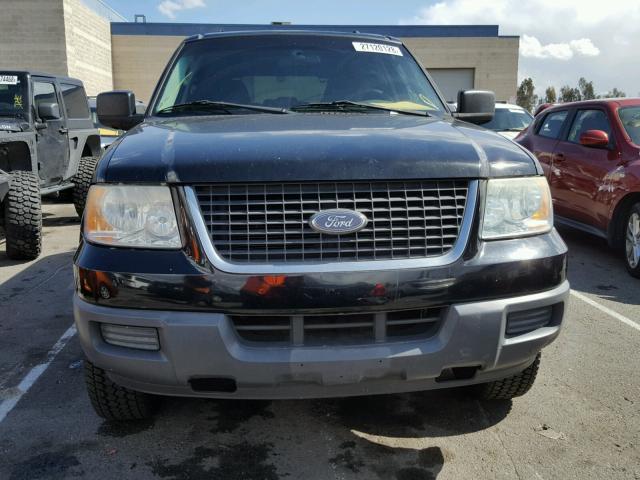 1FMPU13546LA46594 - 2006 FORD EXPEDITION BLACK photo 9