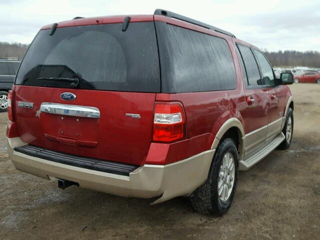 1FMFK18557LA98067 - 2007 FORD EXPEDITION MAROON photo 4