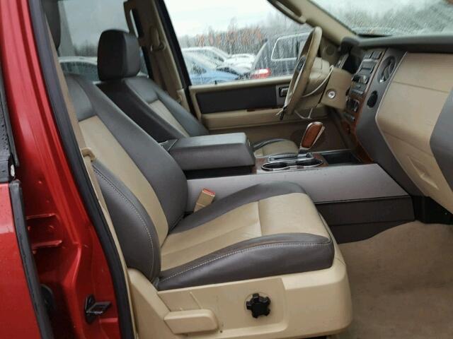 1FMFK18557LA98067 - 2007 FORD EXPEDITION MAROON photo 5