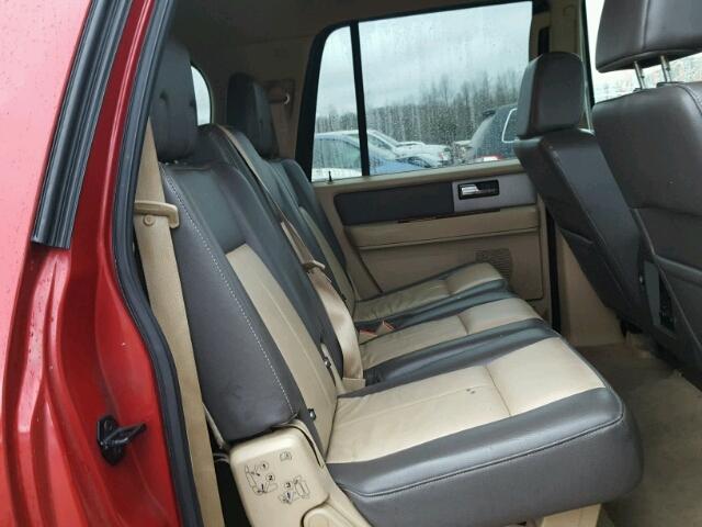 1FMFK18557LA98067 - 2007 FORD EXPEDITION MAROON photo 6