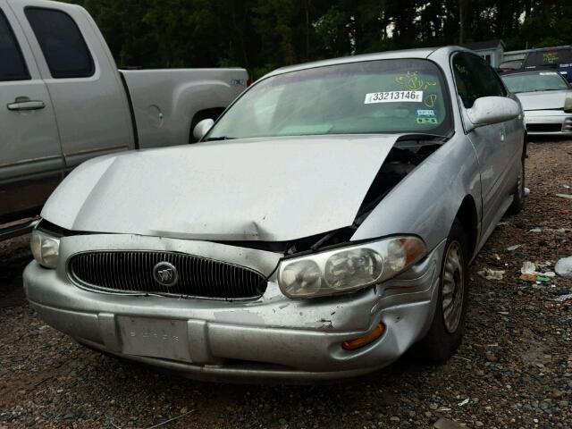 1G4HP54K924157282 - 2002 BUICK LESABRE CU SILVER photo 2