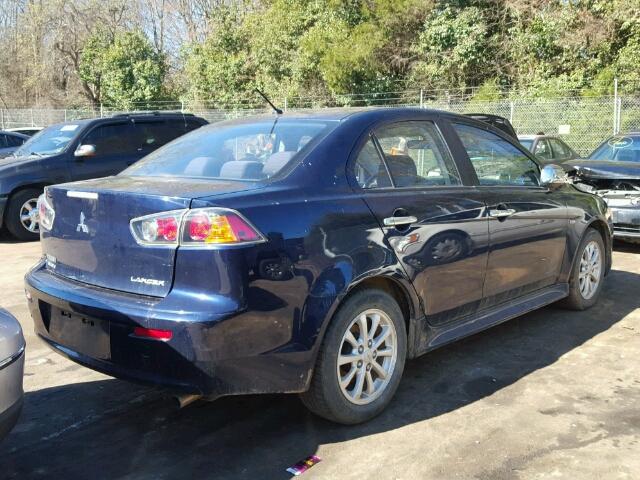 JA32U2FU4DU007162 - 2013 MITSUBISHI LANCER ES/ BLUE photo 4