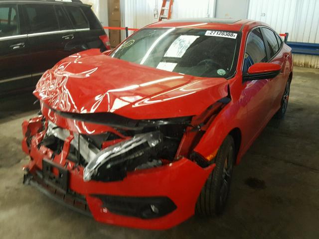 2HGFC1F3XHH632814 - 2017 HONDA CIVIC EX წითელი ფოტო 2