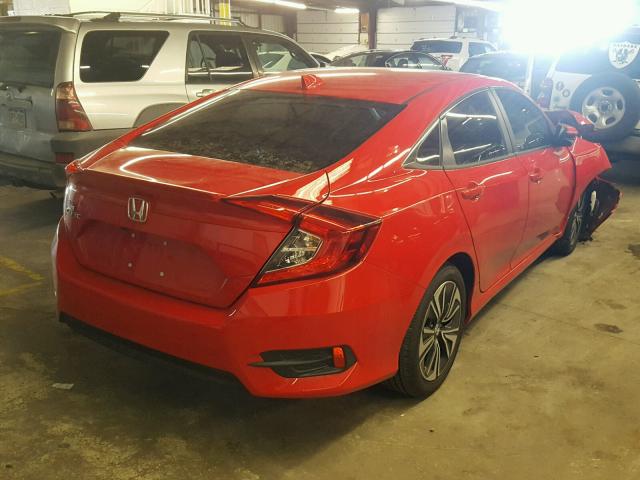 2HGFC1F3XHH632814 - 2017 HONDA CIVIC EX წითელი ფოტო 4