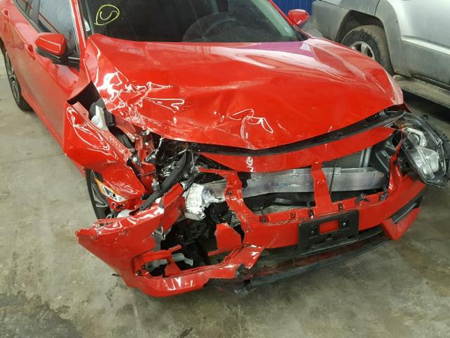 2HGFC1F3XHH632814 - 2017 HONDA CIVIC EX წითელი ფოტო 9