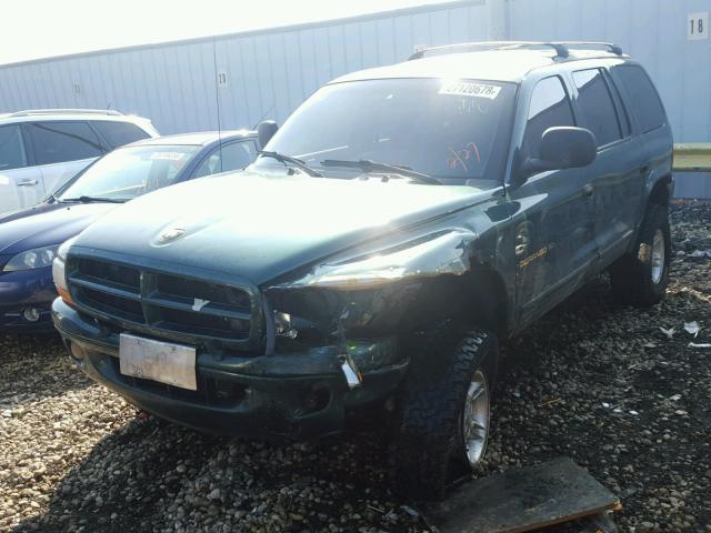 1B4HS28Y2XF635714 - 1999 DODGE DURANGO GREEN photo 2