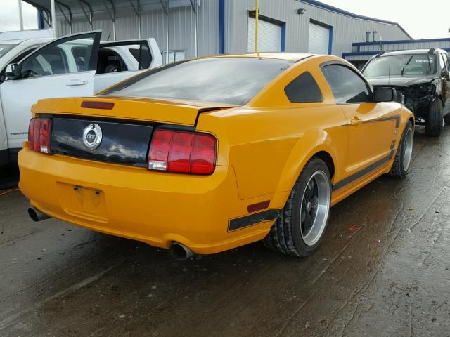 1ZVFT82H675249660 - 2007 FORD MUSTANG GT YELLOW photo 4