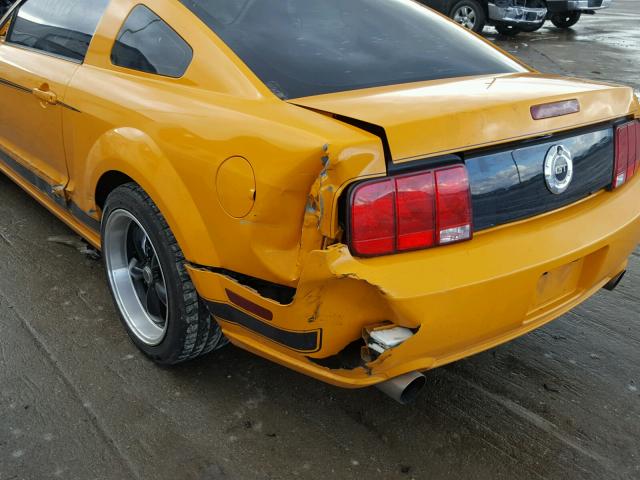 1ZVFT82H675249660 - 2007 FORD MUSTANG GT YELLOW photo 9