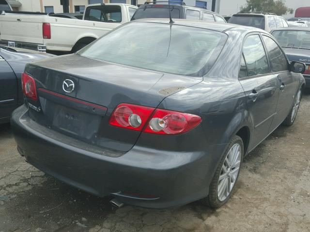 1YVHP80D545N99142 - 2004 MAZDA 6 S GRAY photo 4