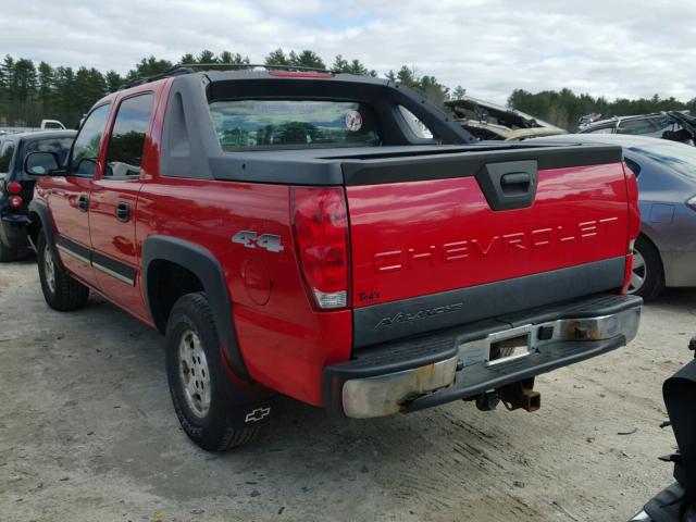 3GNEK12Z36G192351 - 2006 CHEVROLET AVALANCHE RED photo 3