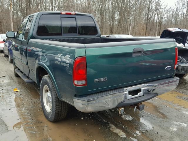 1FTRX18L8YNC00680 - 2000 FORD F150 GREEN photo 3