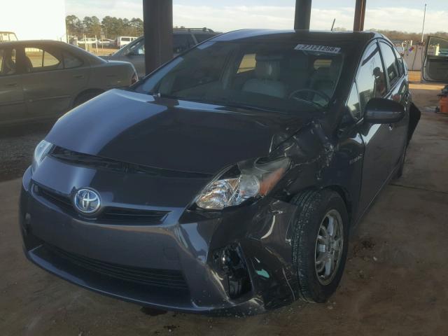 JTDKN3DU8B0277054 - 2011 TOYOTA PRIUS GRAY photo 2