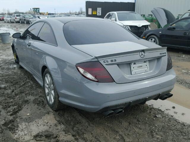 WDDEJ77X38A014078 - 2008 MERCEDES-BENZ CL 63 AMG GRAY photo 3