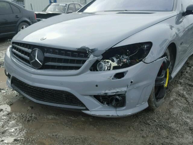 WDDEJ77X38A014078 - 2008 MERCEDES-BENZ CL 63 AMG GRAY photo 9