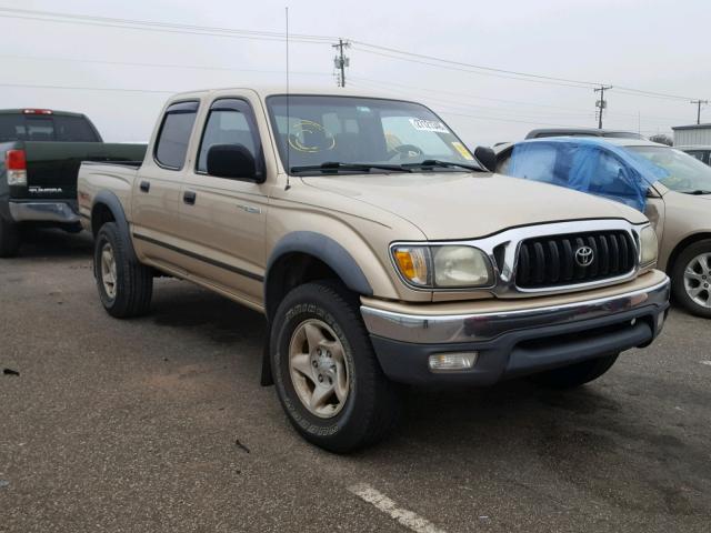 5TEGN92N41Z797075 - 2001 TOYOTA TACOMA DOU GOLD photo 1