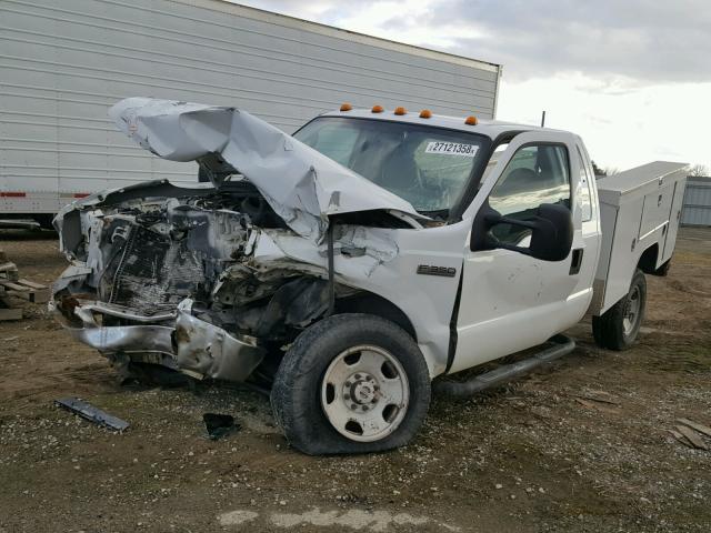 1FDSX35525EC23513 - 2005 FORD F350 SRW S WHITE photo 2