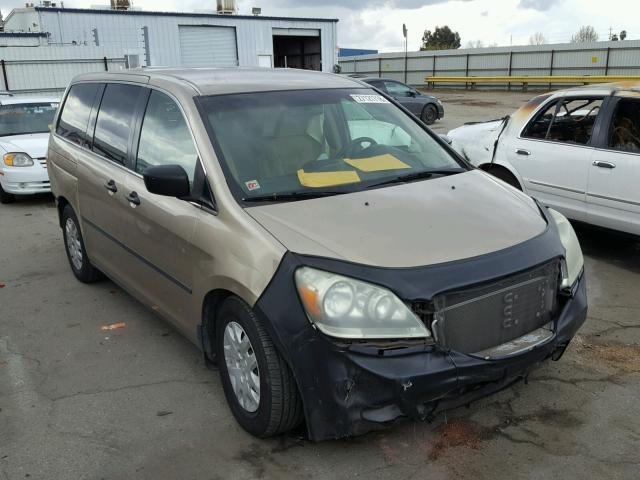 5FNRL38255B042131 - 2005 HONDA ODYSSEY LX GOLD photo 1