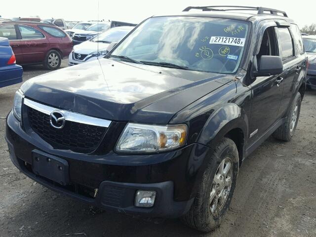 4F2CZ02Z28KM19790 - 2008 MAZDA TRIBUTE I BLACK photo 2