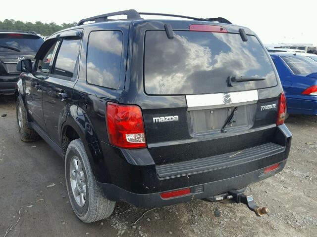 4F2CZ02Z28KM19790 - 2008 MAZDA TRIBUTE I BLACK photo 3