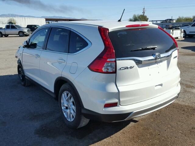 5J6RM4H52FL050872 - 2015 HONDA CR-V EX WHITE photo 3