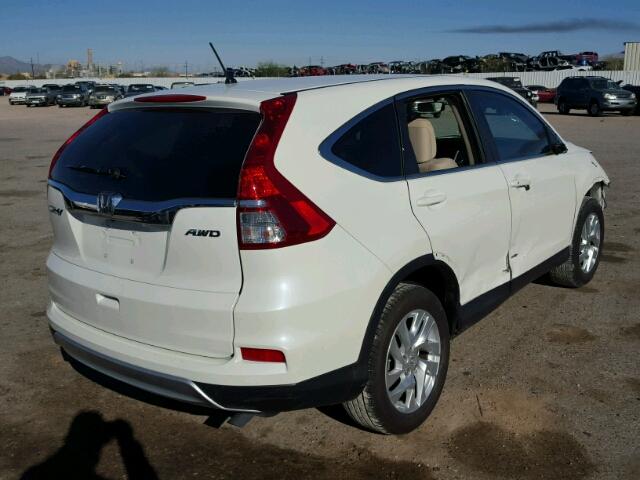 5J6RM4H52FL050872 - 2015 HONDA CR-V EX WHITE photo 4