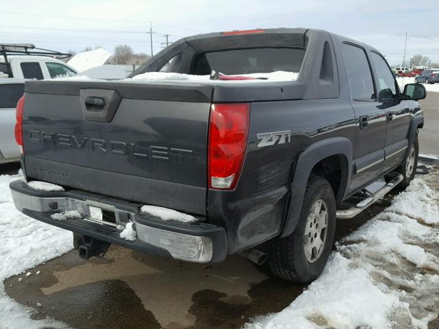 3GNEK13T23G313554 - 2003 CHEVROLET AVALANCHE GRAY photo 4