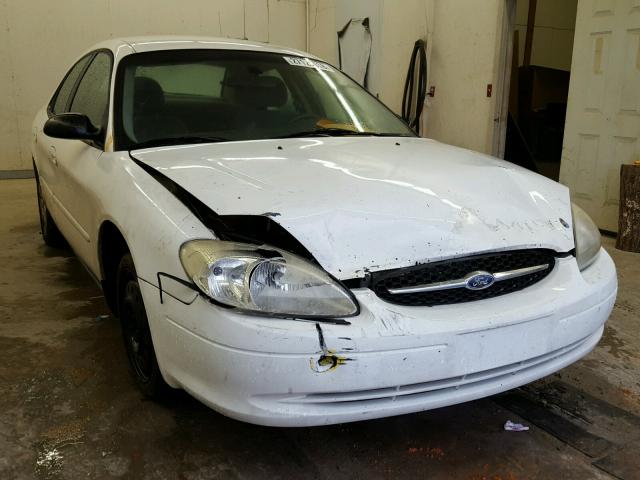 1FAFP52U62A203187 - 2002 FORD TAURUS LX WHITE photo 1