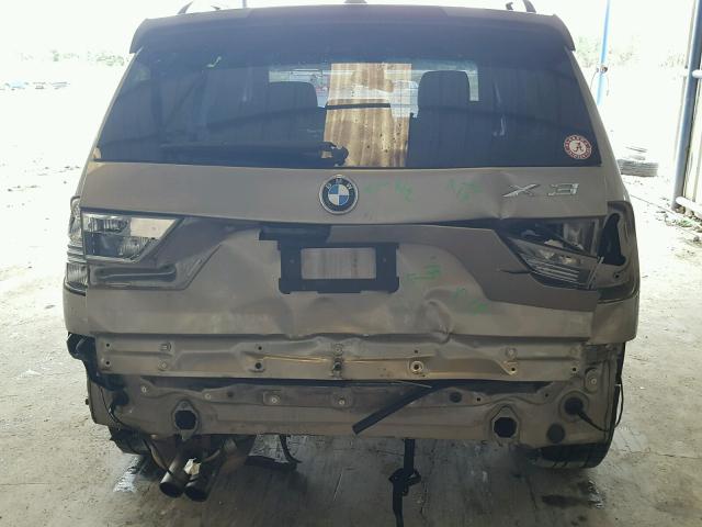 WBXPC93477WF01960 - 2007 BMW X3 3.0SI GOLD photo 9