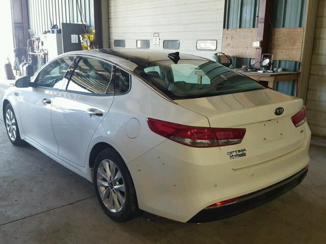 5XXGU4L38GG119858 - 2016 KIA OPTIMA EX WHITE photo 3