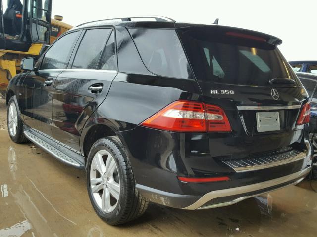 4JGDA5HB3CA014941 - 2012 MERCEDES-BENZ ML 350 4MA BLACK photo 3