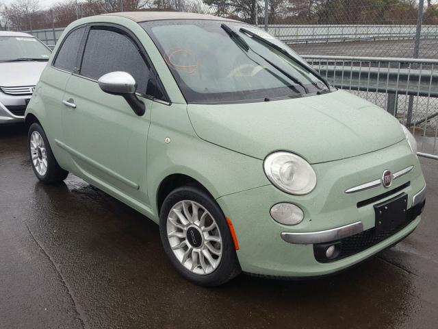 3C3CFFER6CT109600 - 2012 FIAT 500 LOUNGE GREEN photo 1