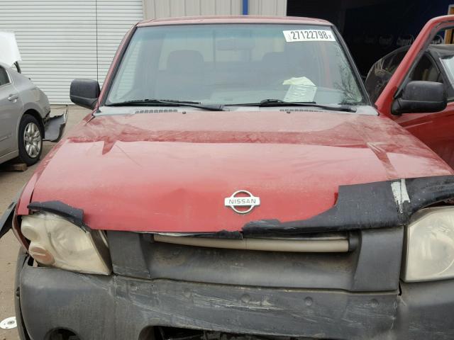 1N6ED26Y31C350562 - 2001 NISSAN FRONTIER K RED photo 7