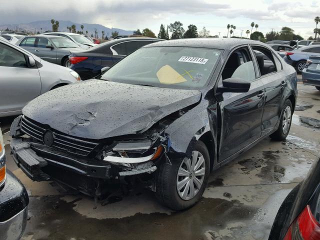 3VW2K7AJ3EM418010 - 2014 VOLKSWAGEN JETTA BASE 黑色 照片 2