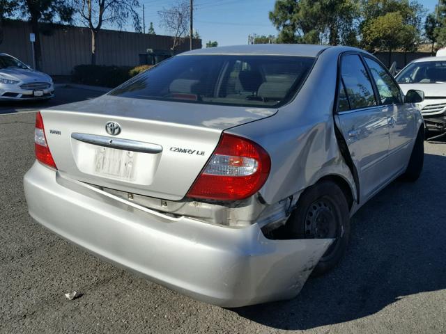 4T1BE32K84U798784 - 2004 TOYOTA CAMRY LE SILVER photo 4