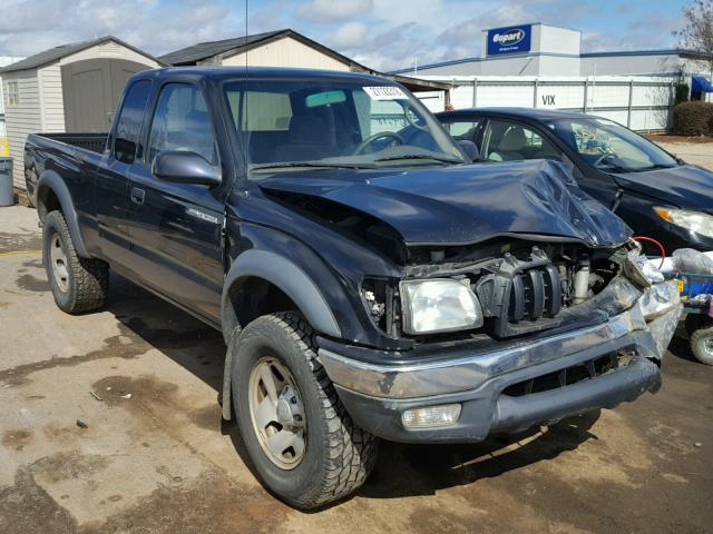 5TEWM72N52Z069334 - 2002 TOYOTA TACOMA XTR BLACK photo 1